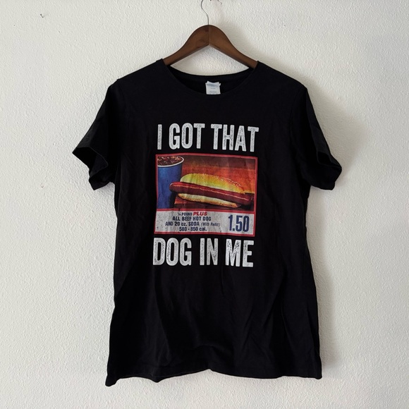 I Got That Dog In Me Costco Hot Dog Humor Graphic Tee XL Kitsch Camp Streetwear - Picture 11 of 12